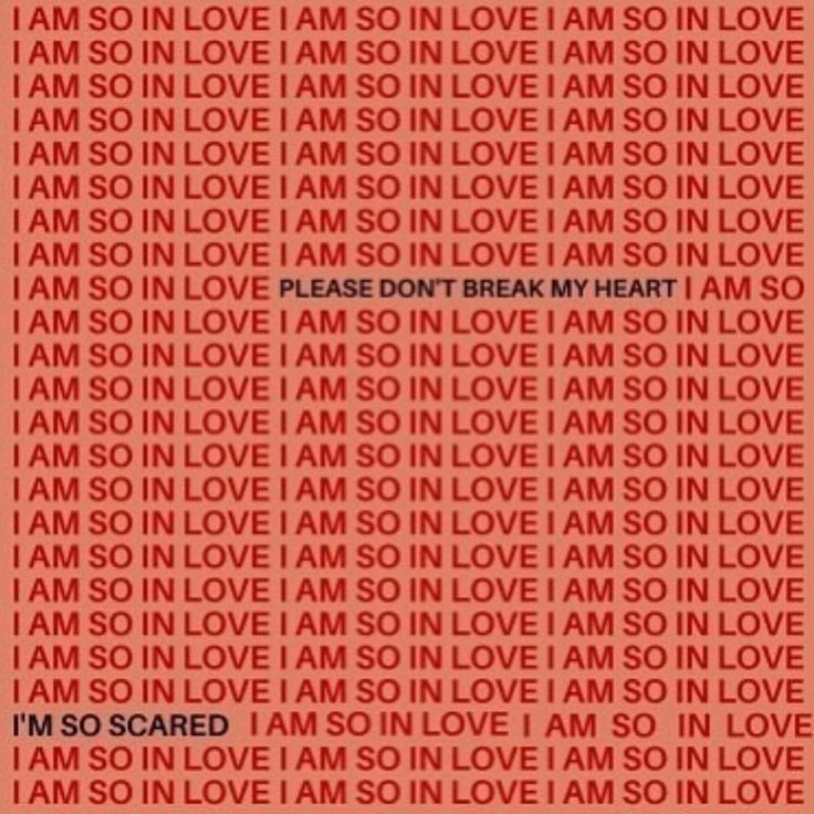 the words i'm so scared on an orange background with red and black letters