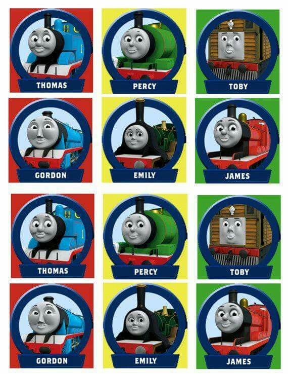 thomas the train cupcake toppers