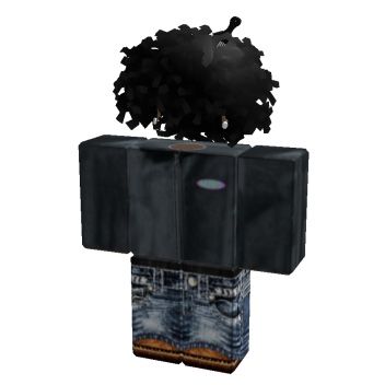 an image of a black box with flowers in it's head and jeans on the bottom