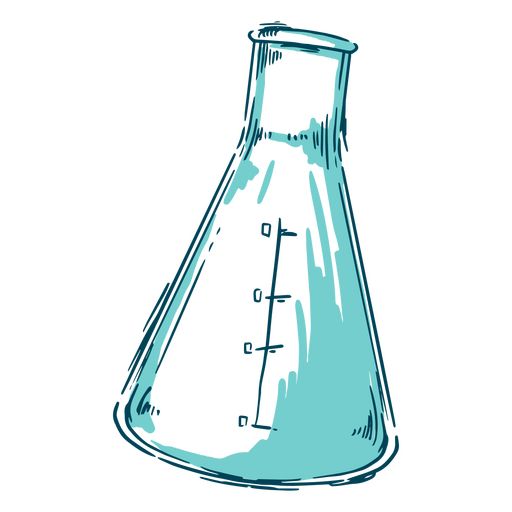 An Erlenmeyer flask for scientific work PNG Design Scientific Drawing Chemistry, Erlenmeyer Flask Drawing, Experiment Aesthetic, Flask Drawing, Science Flask, Chemistry Drawing, Doodle Tattoos, Chemistry Aesthetic, Sequence Design