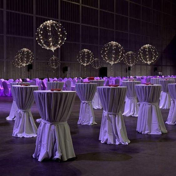 tables and chairs are set up for a banquet