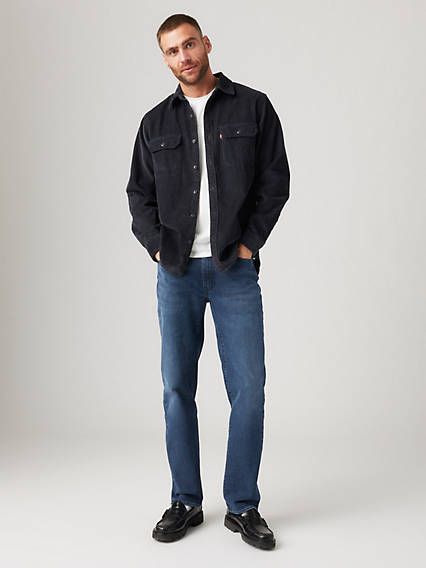 Looking for a fit that's not too relaxed and not too straight? You're in luck;our 514™ Straight hits that sweet spot. With their versatile, streamlined silhouette, they'll look just as good with a tee as they do with a button-up shirt. Classic straight-fit jeans Versatile and comfortable jeans that sit low on the waist Designed for medium and athletic builds Made with Levi’s® Flex Eco Performance: our advanced stretch technology engineered for maximum flex and comfort We made this garment with TENCEL™ Lyocell, a soft fiber sourced from wood. TENCEL™ is a trademark of Lenzing AG. Slim Jeans Outfit, Levi 505, Straight Leg Jeans Outfits, Jeans Outfit Men, Levis 514, Jeans Outfits, Mens Fashion Jeans, Comfortable Jeans, Relaxed Jeans