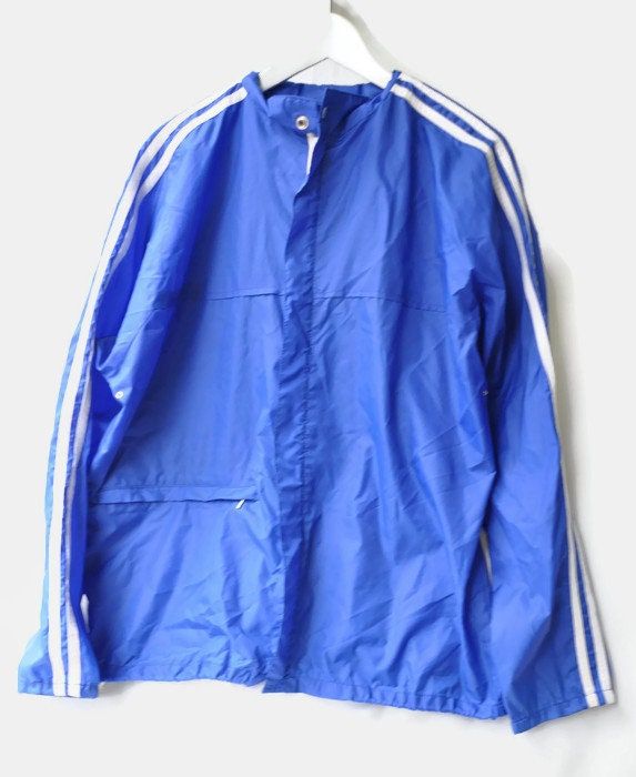 Vintage 70s Windbreaker   Nylon Blue Striped Zip Up  Size S mens Small Size marked on item 48  Chest 60cm x2 Lenght 62 cm  Condition very good 70s Jacket, Retro Sports, Striped Sleeve, Gym Shorts, Vintage Shorts, Light Beige, Vintage 70s, Finland, Zip Ups