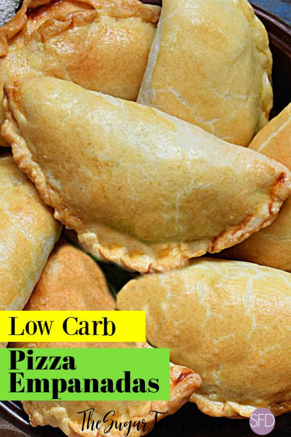 low carb pizza empanadas in a bowl