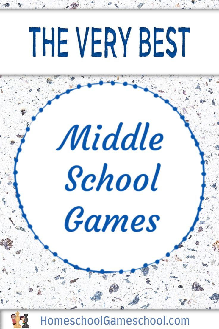 the very best middle school game is in front of a white background with blue lettering