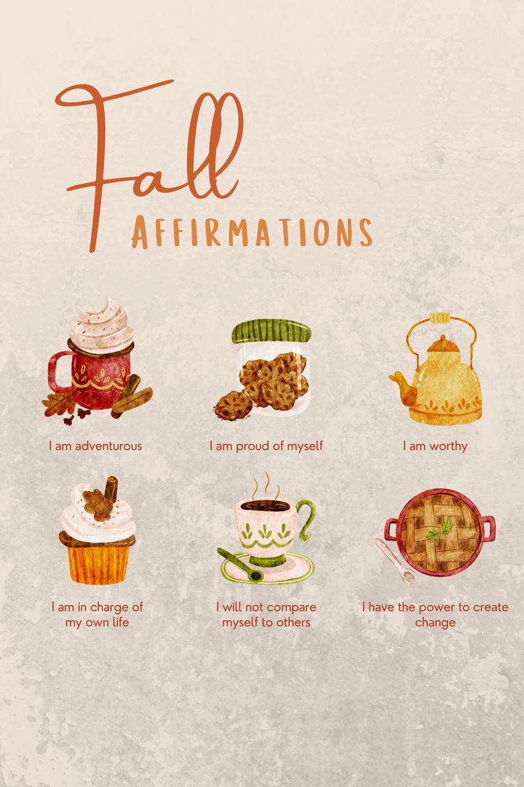 Autumn Positive Affirmations, Trendy Baked Goods, November Positive Quotes, Fall Affirmations Wallpaper, Cozy Affirmations, Autumn Affirmations, November Affirmations, Fall Vibes Quotes, Fall Affirmations