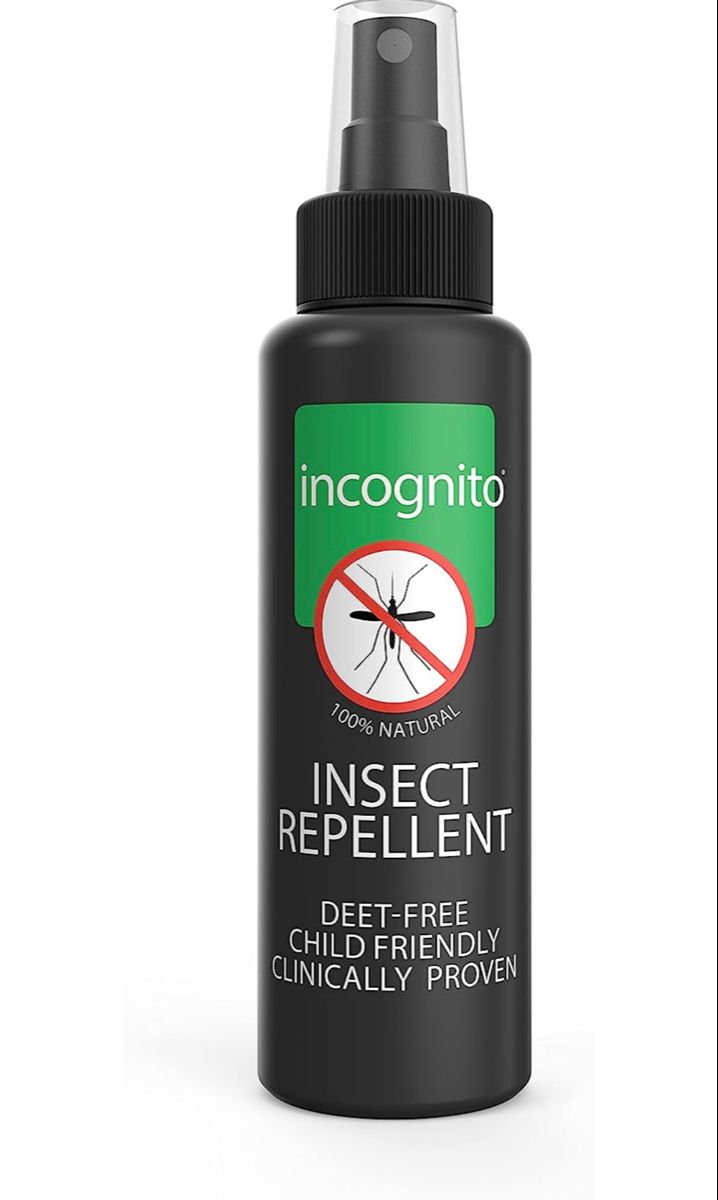 insect repellent spray on white background