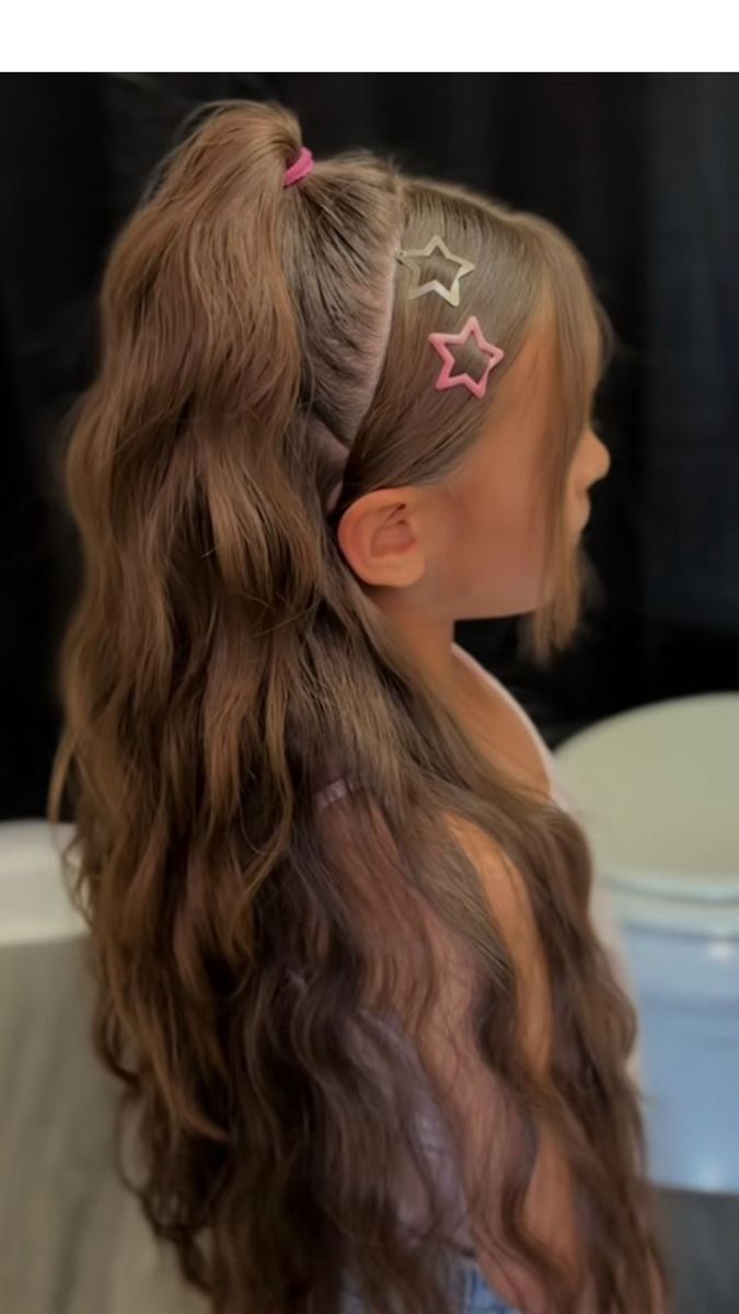 Easy Kids Picture Day Hairstyles, Adult Rubber Band Hairstyles, First Grade Picture Day Hair, Heart Kids Hairstyles, Kid Picture Day Hairstyles, Fancy Girl Hairstyles, Half Up Hairstyles For Kids, Girls Birthday Hairstyles, Children’s Hairstyles