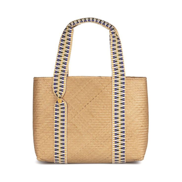 This vegan bamboo tote bag is a contemporary take on a summer favourite. Robust and lightweight in equal measure, it is handcrafted using traditional Lombokian weaving skills, offset with contemporary jacquard straps. Sling the bag over your shoulder for trips to the market and beach alike. This tote bag also comes with its own unique code, that connects you to the artisan who handcrafted it for you. Please note that Archive Sale purchases are final sale. We are unable to accept returns. Oval Bag, Macrame Headboard, Designer Leather Bags, Disney Purse, Handwoven Bag, Woven Handbags, Handcrafted Accessories, Vegan Bags, Branded Handbags