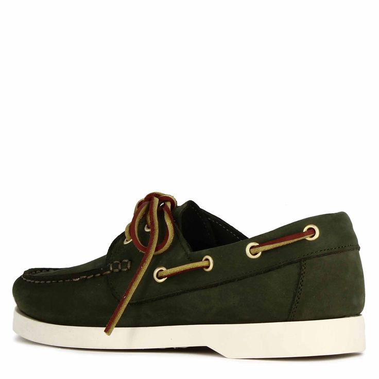 Leather boat moccasin
Green leather
Non-slip rubber sole
Lace closure
Leather lining
Handmade in Italy Suede Slip-on Boat Shoes With Suede Lining, Green Casual Moccasins With Leather Sole, Casual Green Moccasins With Leather Sole, Classic Green Slip-on Moccasins, Green Leather Sole Plain Toe Moccasins, Green Plain Toe Moccasins With Leather Sole, Casual Green Suede Moccasins, Suede Boat Shoes With Leather Footbed And Round Toe, Classic Green Moccasins With Leather Sole