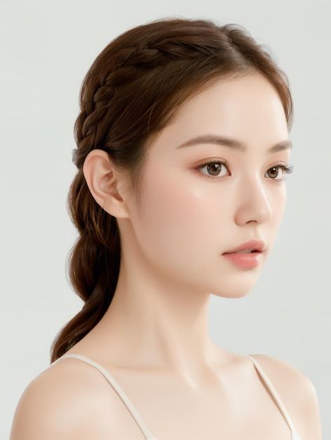 Female Model Face, Nose Model, Fashion History Timeline, Asian Faces, Soft Makeup Looks, Wedding Notes, Skin Model, Nose Surgery, Hair Growing Tips