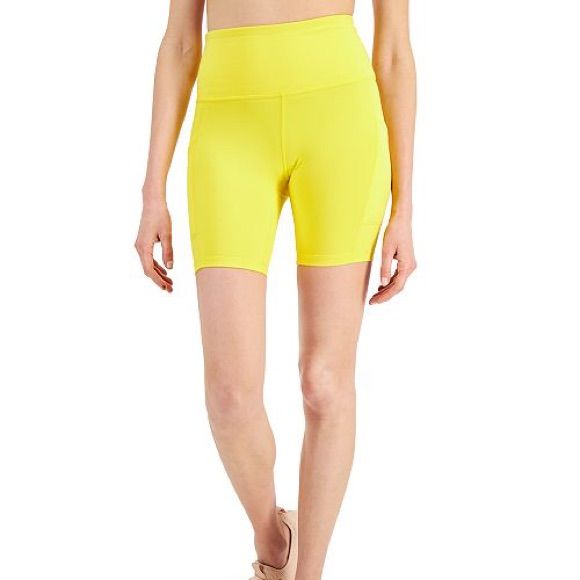 New With Tags It Might Be Shorter Than What Its On The Model Yellow Stretch Athletic Shorts For Yoga, Yellow Sports Biker Shorts With Built-in Shorts, Stretch Yellow Biker Shorts, Yellow Athleisure Shorts For Yoga, Yellow Biker Shorts For Workout With Built-in Shorts, Yellow Athletic Shorts For Yoga, Yellow Yoga Athletic Shorts, Yellow Yoga Shorts, Yellow Biker Shorts For Workout