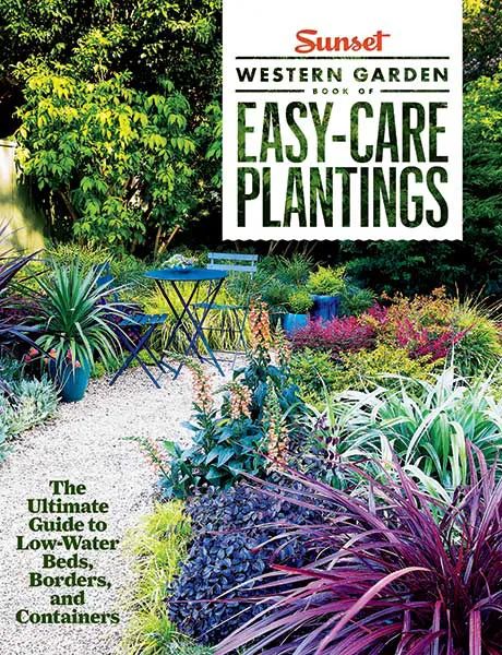 the cover of an easy care gardening book