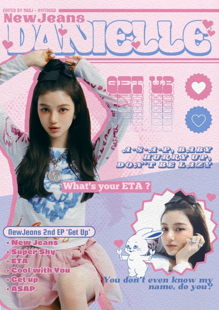 newjeans danielle poster edit kpop y2k retro Y2k Posters, Newjeans Danielle, Pop Aesthetic, Kpop Iphone Wallpaper, Pop Posters, New Jeans Style, Editing Inspiration, Pink Posters, Matching Wallpaper