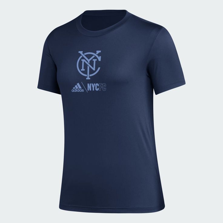 the new york city soccer team's adidas t - shirt is shown in blue