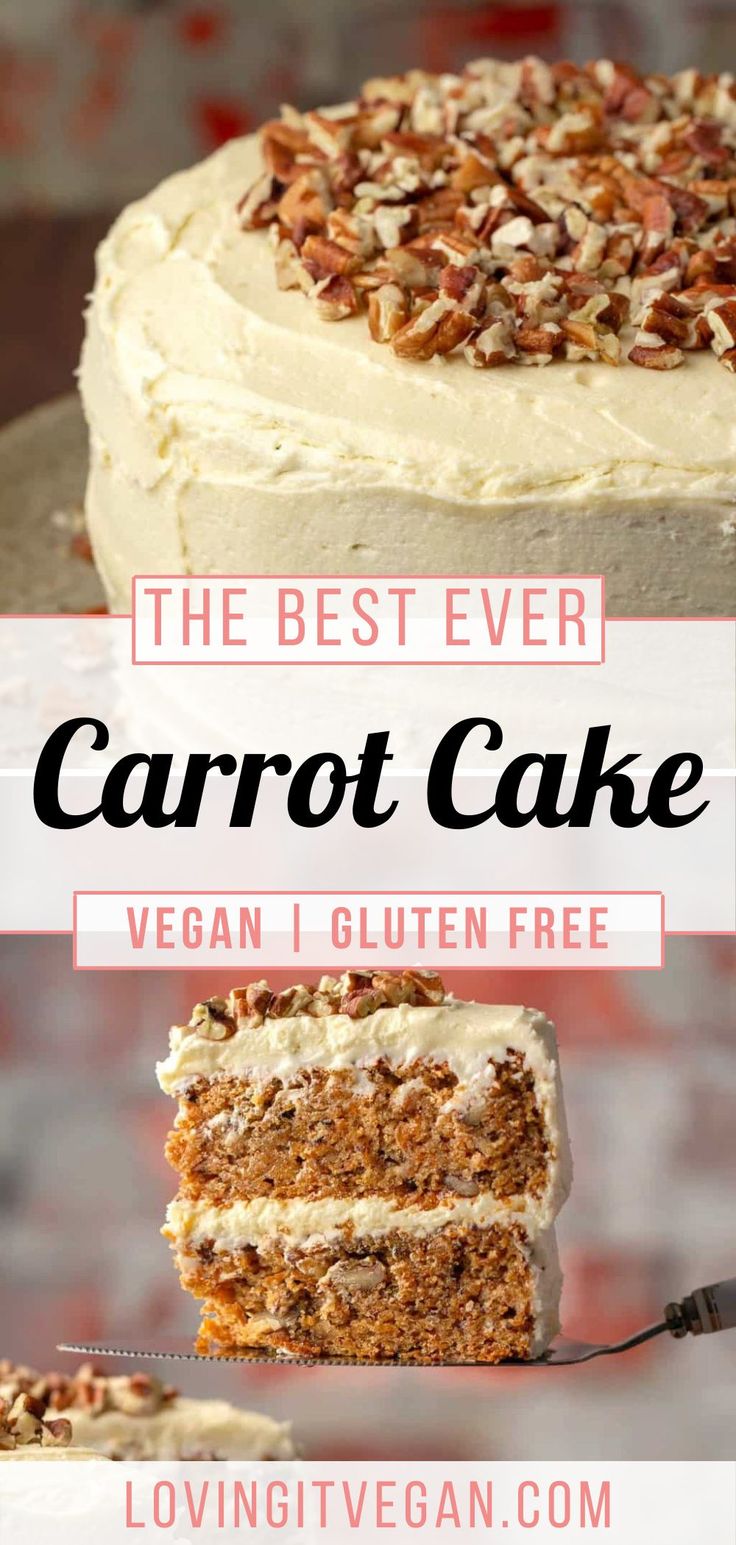 the best ever carrot cake vegan i gluten free