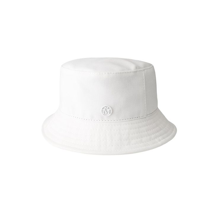 Discover timeless style with our white cotton bucket hat. Versatile, comfortable, and on-trend.

 	- Bucket hat
 	- White cotton fabric
 	- The Iconics Collection
 	- Maison Michel logo

Size advice: this product fits normally, we advise you take your usual size. You don't know your size? Click here.

How to care for your hat: Classic White Curved Brim Sun Hat, White Cotton Bucket Hat For Summer, White Classic Cloche Hat For Summer, Classic White Cloche Hat For Summer, White Brimmed Cotton Sun Hat, White Cotton Brimmed Sun Hat, Classic White Bucket Hat With Short Brim, White Bucket Shape Sun Hat For Summer, Adjustable White Cotton Bucket Hat