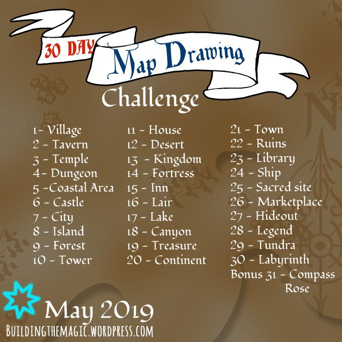 the 30 day map drawing challenge