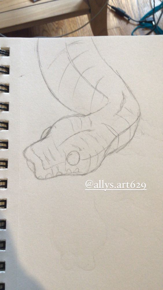 Snake drawing Snake Sketch, Snake Drawing, Easy Doodles Drawings, Easy Drawings Sketches, Cute Doodles Drawings, Doodle Art Designs, Pencil Art Drawings, Mini Drawings, Art Drawings Sketches Creative