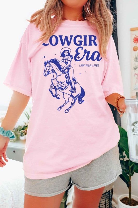 COWGIRL ERA WESTERN GRAPHIC T-SHIRTPREMIUM COTTONUNISEX SIZINGCLASSIC FITMade In: USAFabric Contents: 100% Cotton Pink Slogan T-shirt With Short Sleeves, Pink Relaxed Fit Pre-shrunk T-shirt, Pink Slogan Shirt With Crew Neck, Pink Slogan Crew Neck Shirt, Pink Crew Neck Shirt With Slogan, Pink Short Sleeve Shirt With Screen Print, Pink Short Sleeve Graphic Tee Tops, Pink Short Sleeve Graphic Tee, Pink Relaxed Fit Shirt With Text Print