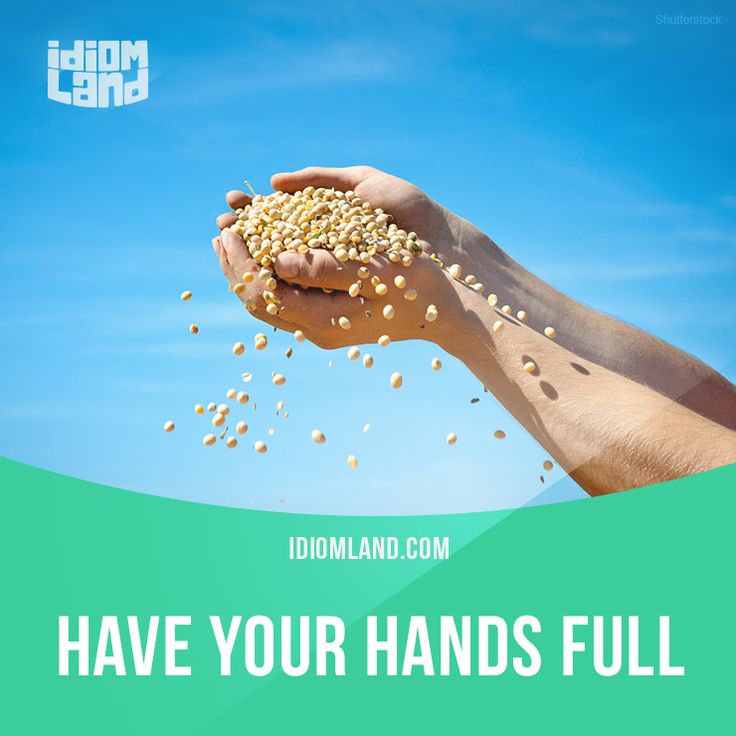 a person holding seeds in their hands with the words have your hands full