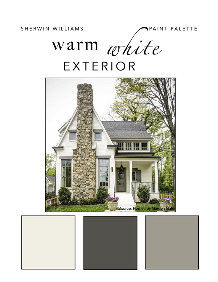 the exterior color scheme for a white house