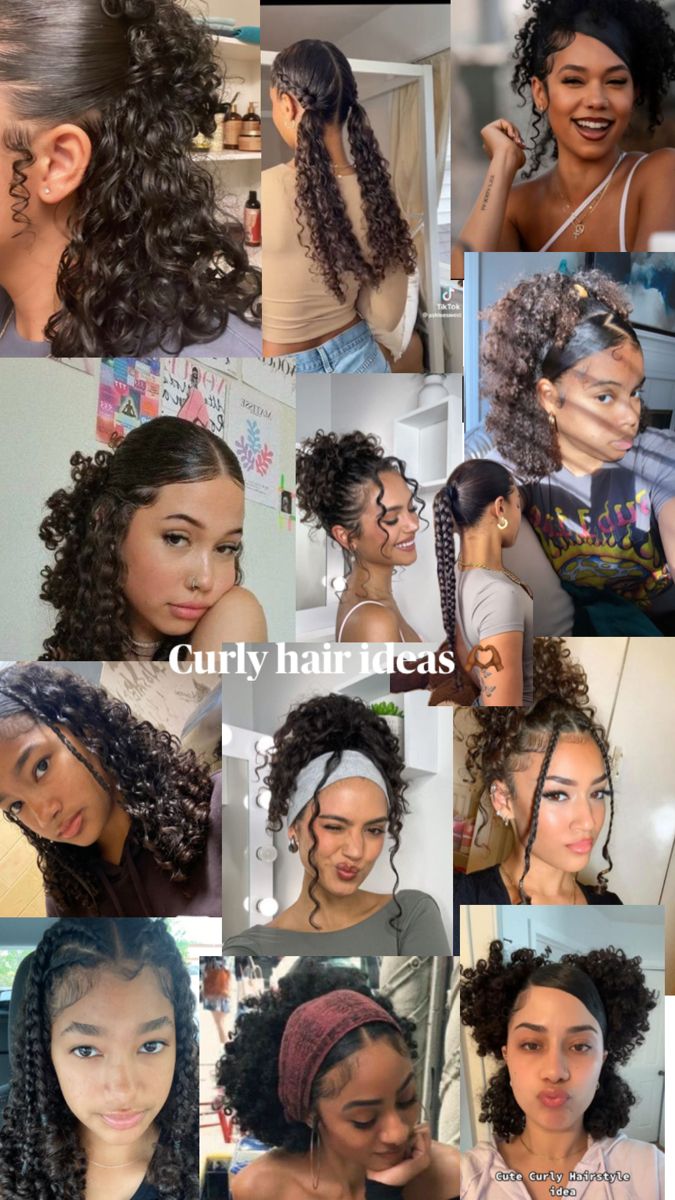 💇‍♀️🫶🏾😚 Curly Hairstyles Winter, Type 3 Hair, Quick Curly Hairstyles, Curly Hair Beauty, Peinados Hair Styles, Curly Hair Care Routine, Hairstyles Winter, Mixed Curly Hair, Curly Hair Videos