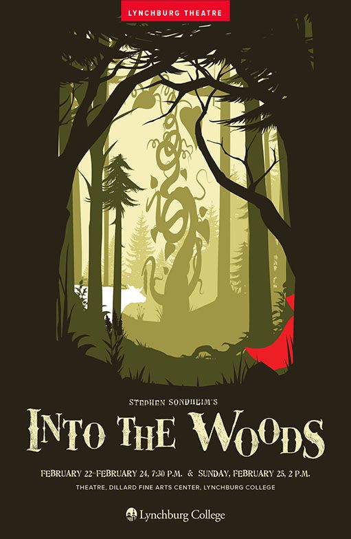 the poster for into the woods