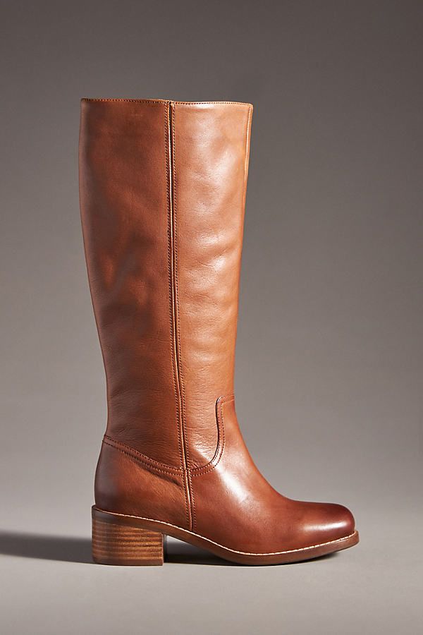 * Leather upper, insole* Rubber sole* Side zip* Imported Brown Boots Suede, Vintage Frye Campus Boots, Women’s Fall Shoes, Women’s Boots, Frye Boots Outfit, Tan Boots Outfit, Tall Boots Outfit, Leather Boots Outfit, Brown Tall Boots