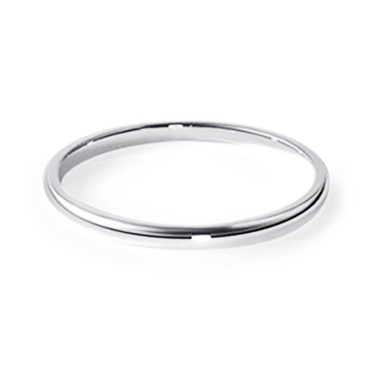 a white gold wedding ring on a white background