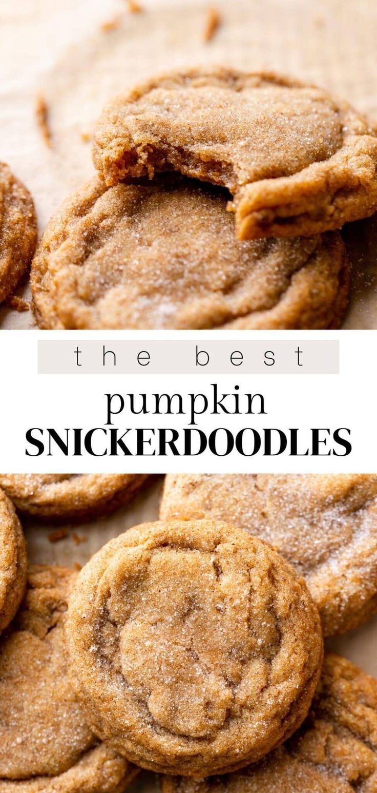 the best pumpkin snickkerdoodles recipe is made with only three ingredients