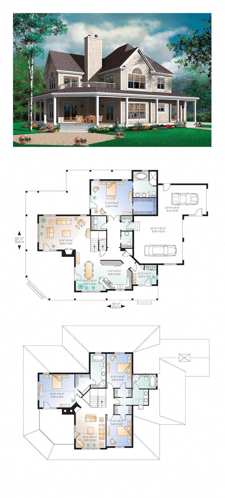 two story house plans with different floor plans