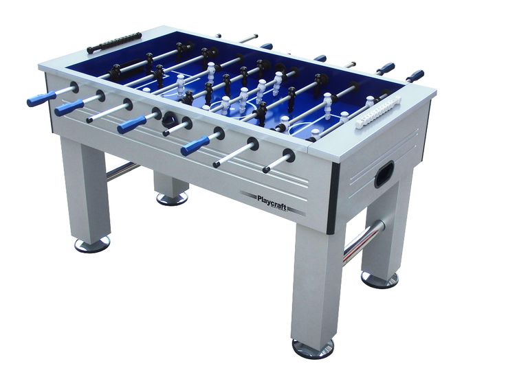 an image of a foosball table that is on display