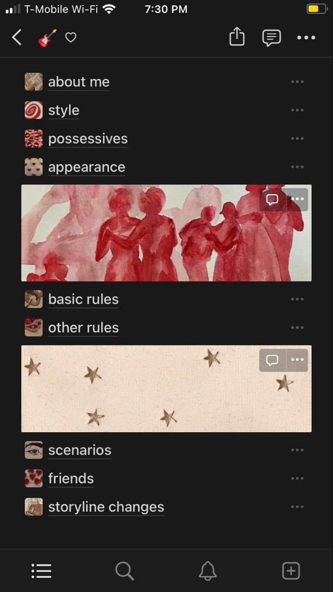 an iphone screen with two different images on the same page, one is red and the other is white