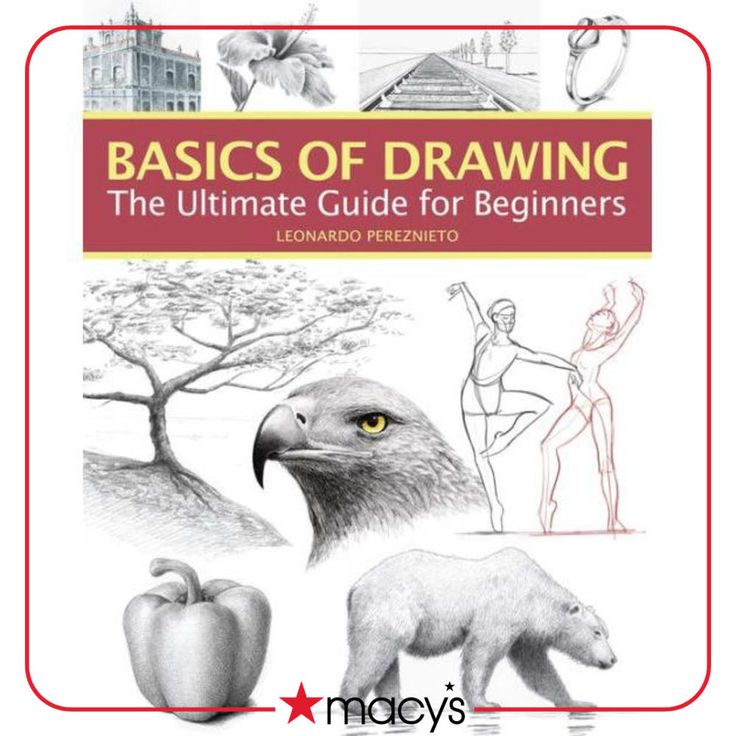 the book cover for basics of drawing the ultimate guide for beginners