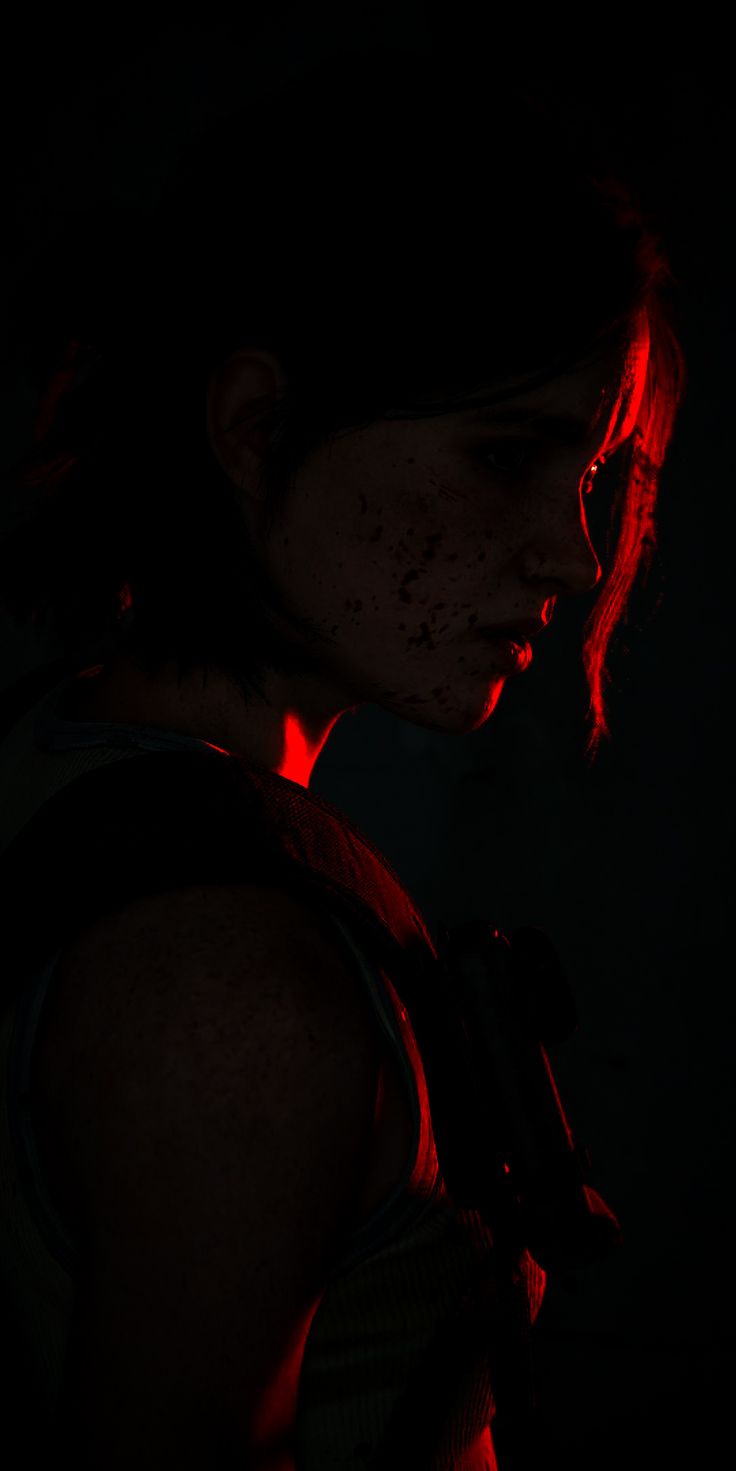 The Last Of Us Part II Remastered Ellie Williams wallpaper lockscreen red 4k hd tlou aesthetic no return mode Ellie Williams Wallpaper, Tlou Aesthetic, Ellie Williams, Last Of Us, 4k Hd, Red