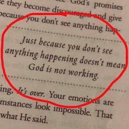 a piece of paper with a red marker on it that says just because you don't anything have anything happening