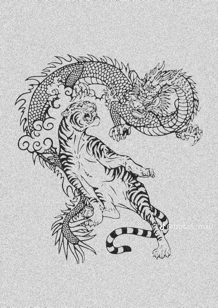 Hairstyles Gender Neutral, Neutral Tattoo, Dragon Tiger Tattoo, Tigre Y Dragon, Tattoo Ribs, Finger Rose Tattoo, Swirl Tattoo, Horrible Tattoos, Japanese Tiger Tattoo