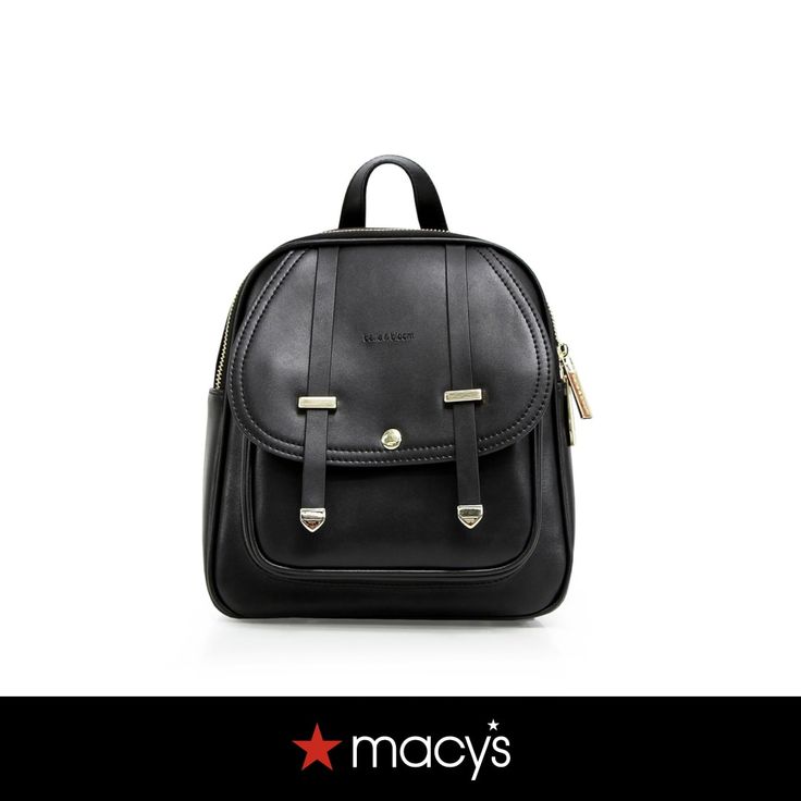 in stock Black Leather Backpack With Leather Trim, Black Leather Backpack With Gold-tone Hardware For Travel, Black Leather Backpack With Top Handle For On-the-go, Functional Black Leather Backpack With Anti-theft Pocket, Black Leather Backpack With Anti-theft Pocket, Black Leather Backpack, Leather Backpack, In Store, Pick Up