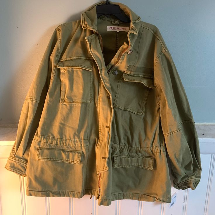 100% Cotton Utility Coat Zippered/Button Front Chest-Chest-21’ Length-28’ Lightweight Denim Jacket, Military Jacket Green, Oversized Jean Jacket, Cropped Blazer Jacket, Distressed Jacket, Free People Jacket, Suede Coat, Long Jeans, Distressed Denim Jeans