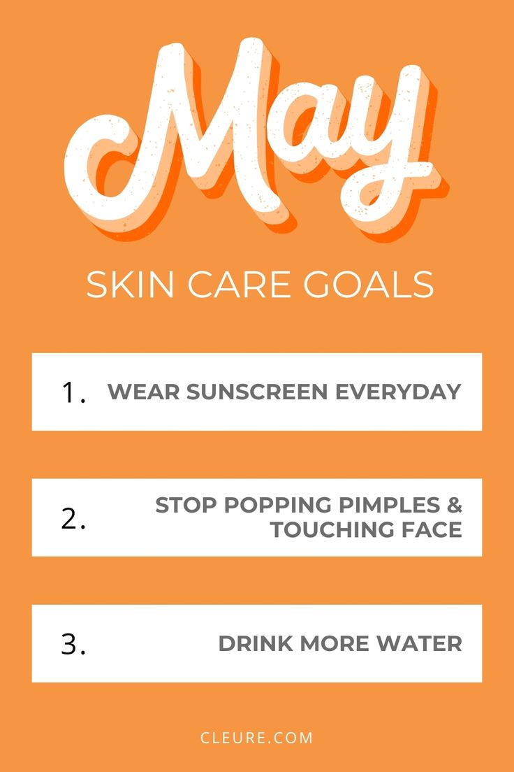 may skin care goals: wear sunscreen everyday, stop popping pimples and touching face, drink more water. cleure.com Skin Care Goals, Spring Skincare, Spring Skin, Skincare Inspiration, Skincare Quotes, Winter To Spring, Heavy Makeup, Moisturizing Toner, Skin Glowing