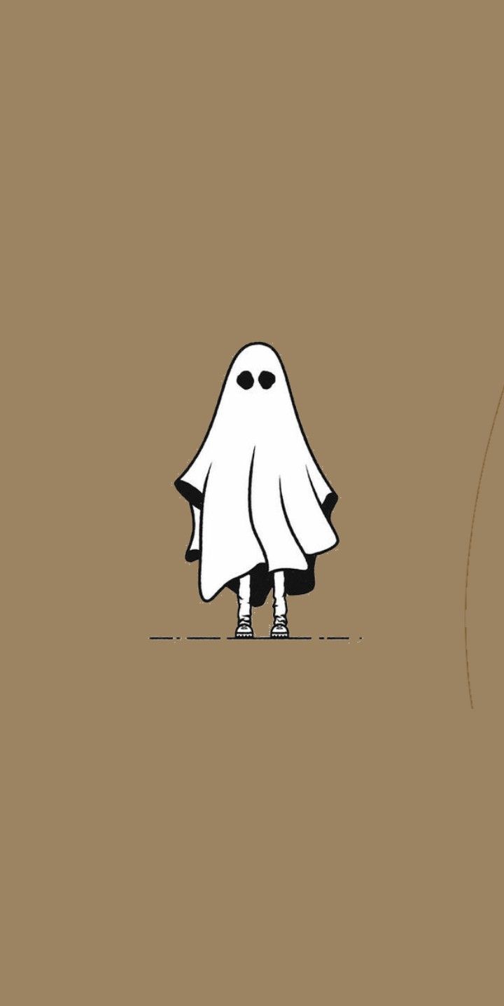 a cartoon character with a ghost costume on