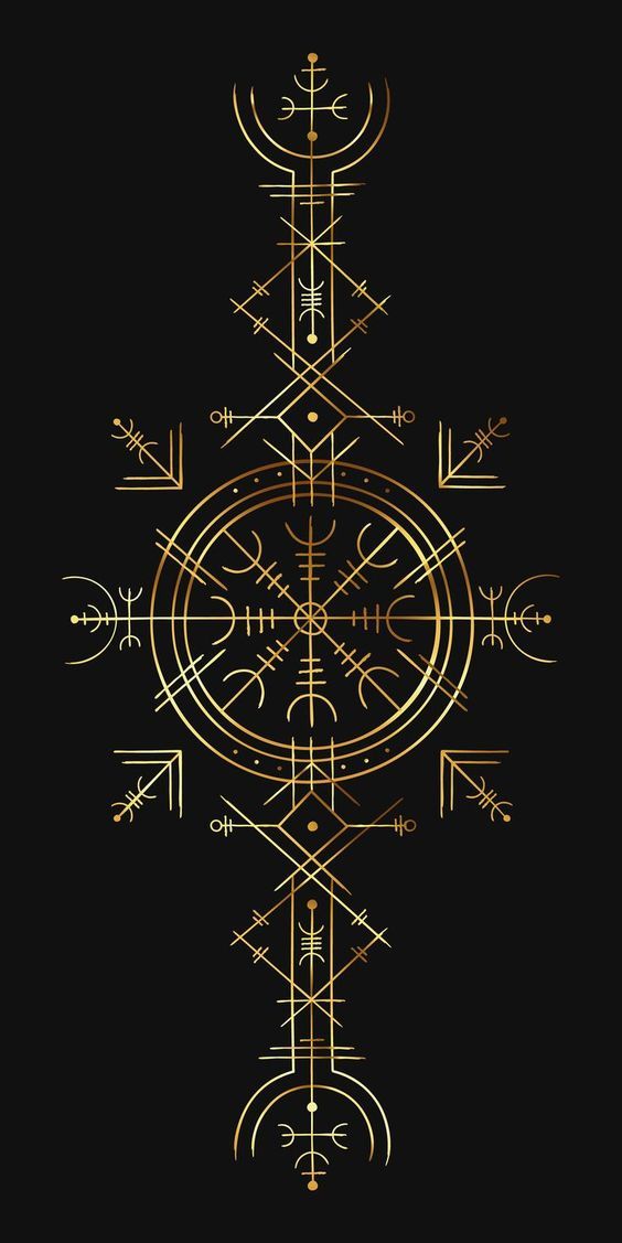 an image of a golden compass in the middle of a black background with gold lines