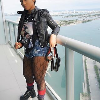 Romper With Fishnet Tights, Skirts And Fishnets Outfit, Shorts Stockings Outfit Boots, Leather Shorts Birthday Outfit, Shorts Romper Outfit Fall, Tights And Tshirt Outfits, Sheer Tights Outfits, Shorts With Tights Outfit Black Women, Shorts Fishnets Outfit