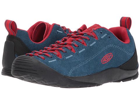 Keen Jasper Suede Lace-up Walking Shoes With Removable Insole, Sporty Suede Lace-up Walking Shoes, Sporty Leather Hiking Sneakers, Leather Hiking Sneakers With Cushioned Footbed, Dynamic Outdoor Leather Sneakers, Leather Hiking Sneakers With Laces, Comfortable Suede Sneakers With Vibram Sole, Suede Sneakers With Vibram Sole, Leather Walking Shoes With Vibram Sole For Sports