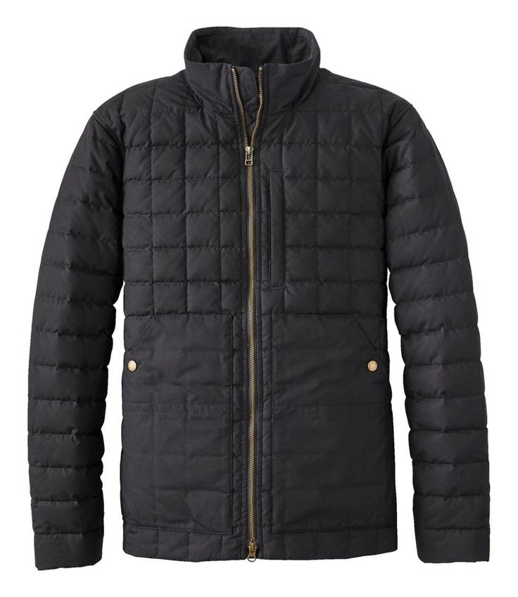 Men's L.L.Bean Upcountry Waxed Cotton Down Sweater | Insulated Jackets at L.L.Bean Outdoor Cotton Puffer Jacket With Padded Collar, Insulated Quilted Jacket For Fall Outdoor, Cotton Puffer Jacket For Outdoor Fall Activities, Padded Collar Outerwear For Hiking In Fall, Classic Fall Puffer Jacket For Outdoor, Classic Fall Outdoor Puffer Jacket, Midweight Weatherproof Puffer Jacket For Fall, Midweight Cotton Outerwear For Fall, Outdoor Cotton Quilted Jacket With Padded Collar