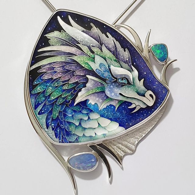 Dragonriders Of Pern, Cloisonne Art, Torch Fired Enamel Jewelry, Torch Fired Enamel, Enamel Pendants, Cloisonne Enamel Jewelry, Craft Sculpture, Art Clay Silver, Cloisonne Jewelry