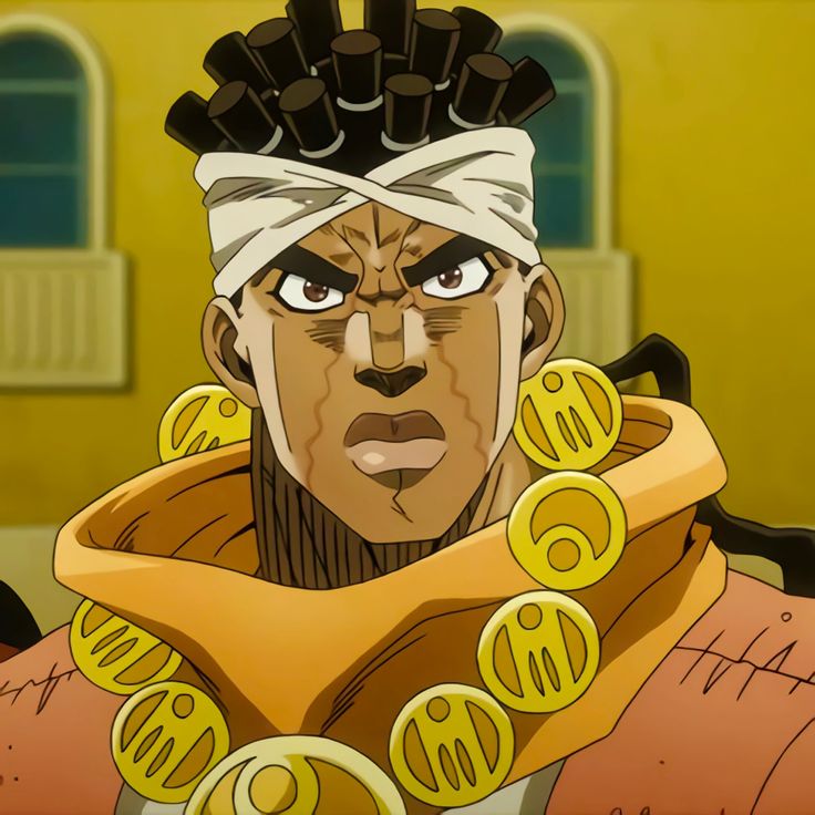 Muhammad Avdol, Jojo Stardust Crusaders, Stardust Crusaders, Jojo Parts, Wife Material, Jotaro Kujo, Black Characters, Cool Anime Wallpapers, Jojo Bizzare Adventure