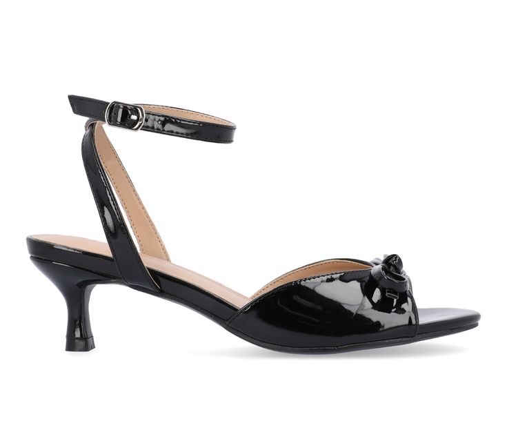 The Jennifer kitten heels from Journee Collection will be the perfect finishing touch to your outfit with their bow detail. Made with patent vegan leather, buckled ankle strap, and an open round toe, this design will give you all the style you need to leave your house with a boost of confidence. Continuing to keep your feet happy, their padded footbed will leave your feet on top of the world with how comfortable they will feel. Patent Vegan Leather upper, Ankle Strap and Buckle closure,2\ Kitten Jennifer Dress, On Top Of The World, Melissa Shoes, Shoe Carnival, Top Of The World, Journee Collection, Dress Sandals, Bow Detail, Women's Pumps