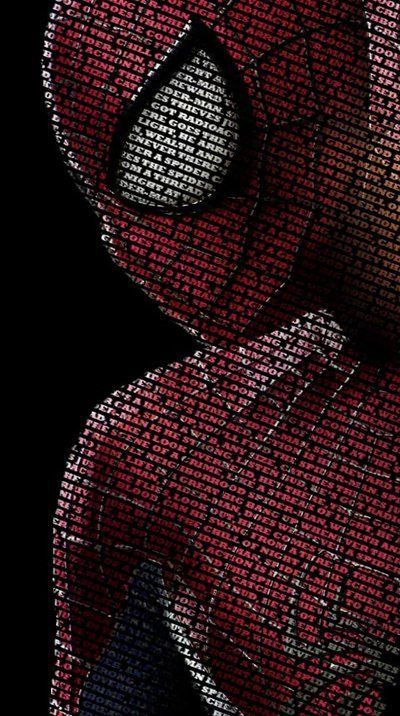 the amazing spider - man poster is made out of hundreds of small squares and pixels